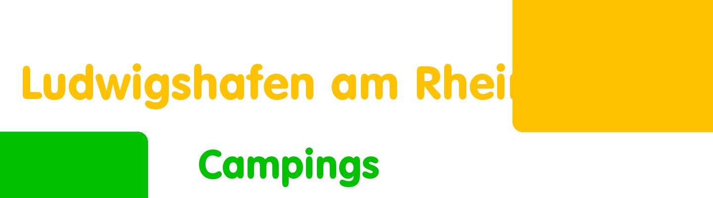 Best campings in Ludwigshafen am Rhein - Rating & Reviews